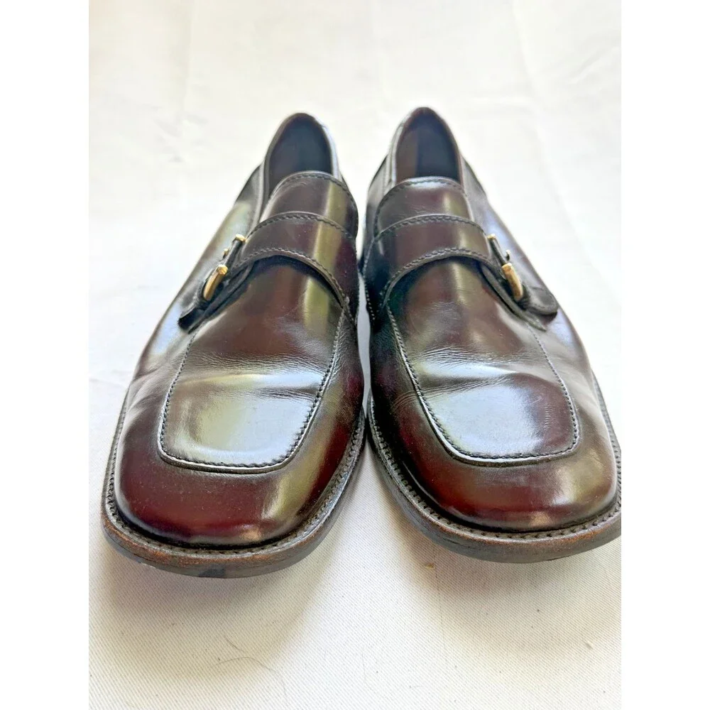 Gambinelli Cavallieri size 9 leather loafers in a deep cognac color